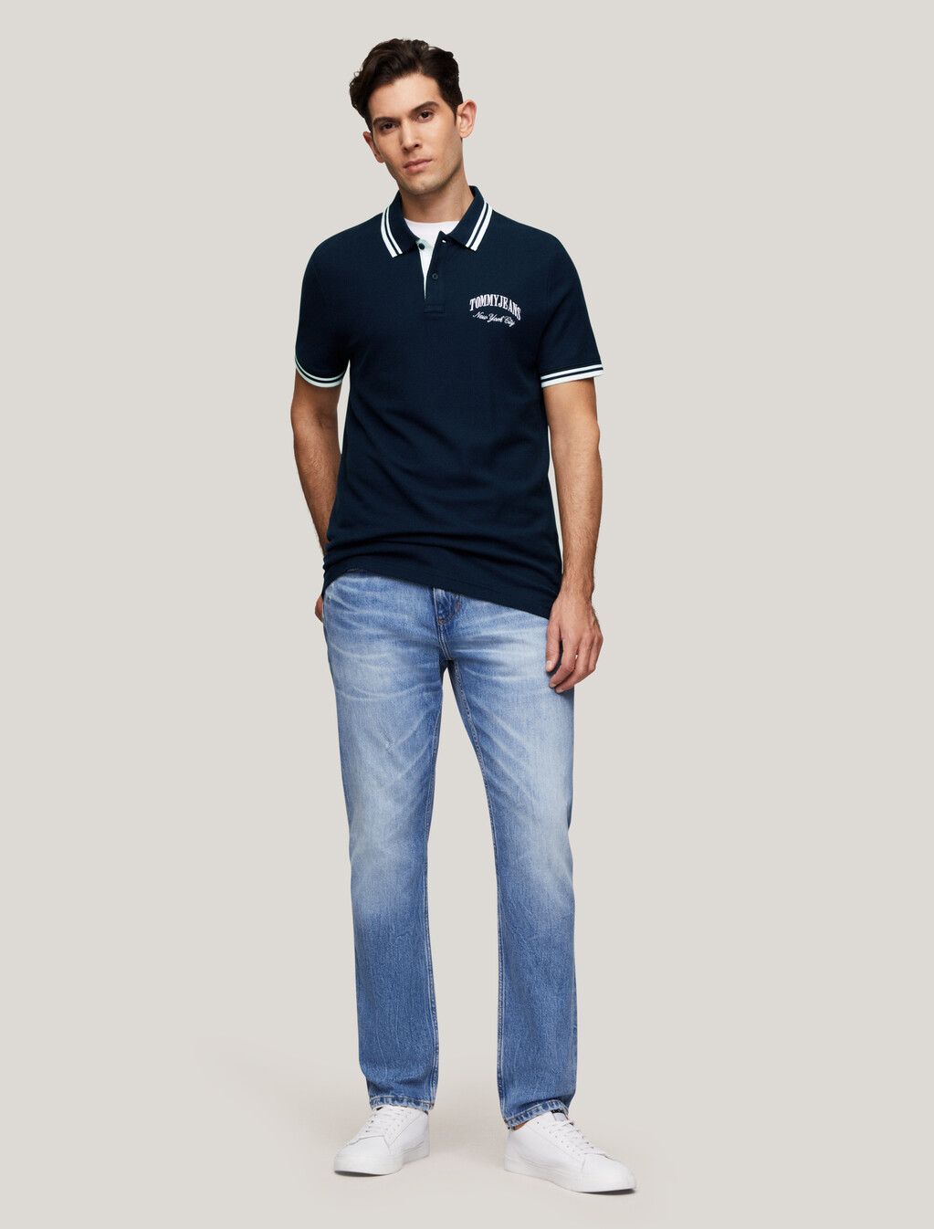 Tipped Regular Polo, Dark Night Navy, hi-res