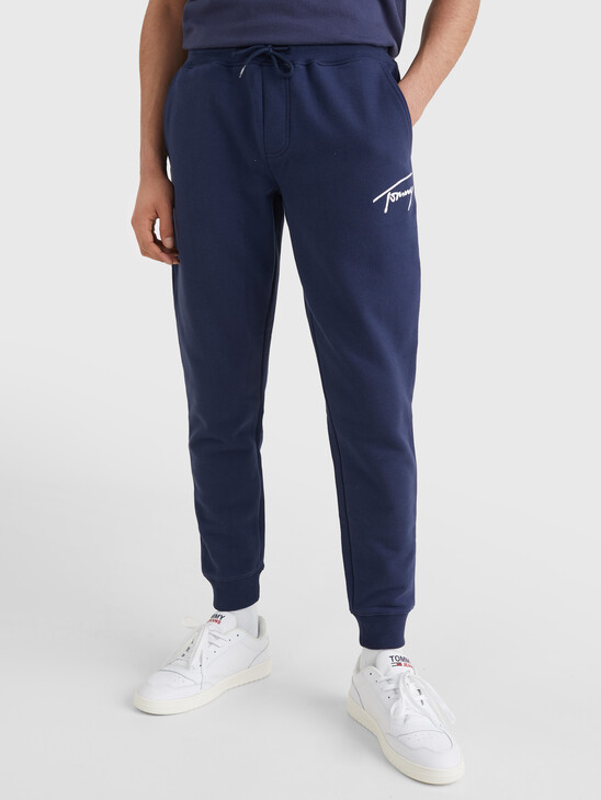 RECYCLED SIGNATURE LOGO SLIM FIT JOGGERS
