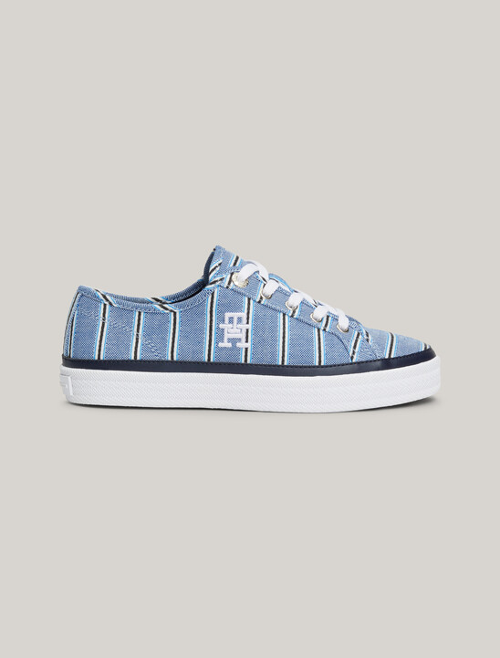 Shirting Trim Stripe Canvas Trainers