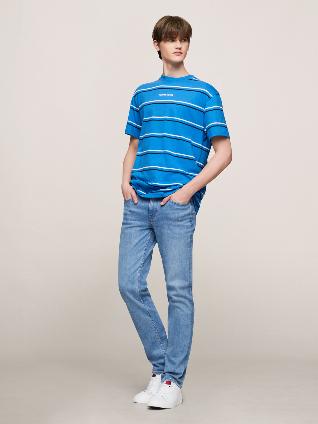 Classic Stripe T-Shirt, Coastal Cobalt, hi-res