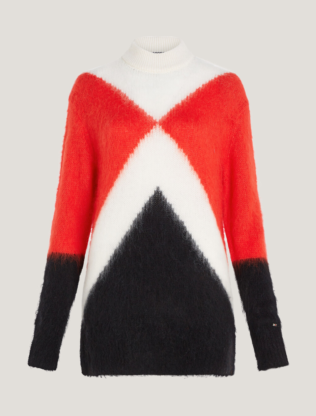 Argyle Color Block Alpaca Sweater, Argyle Fireworks, hi-res