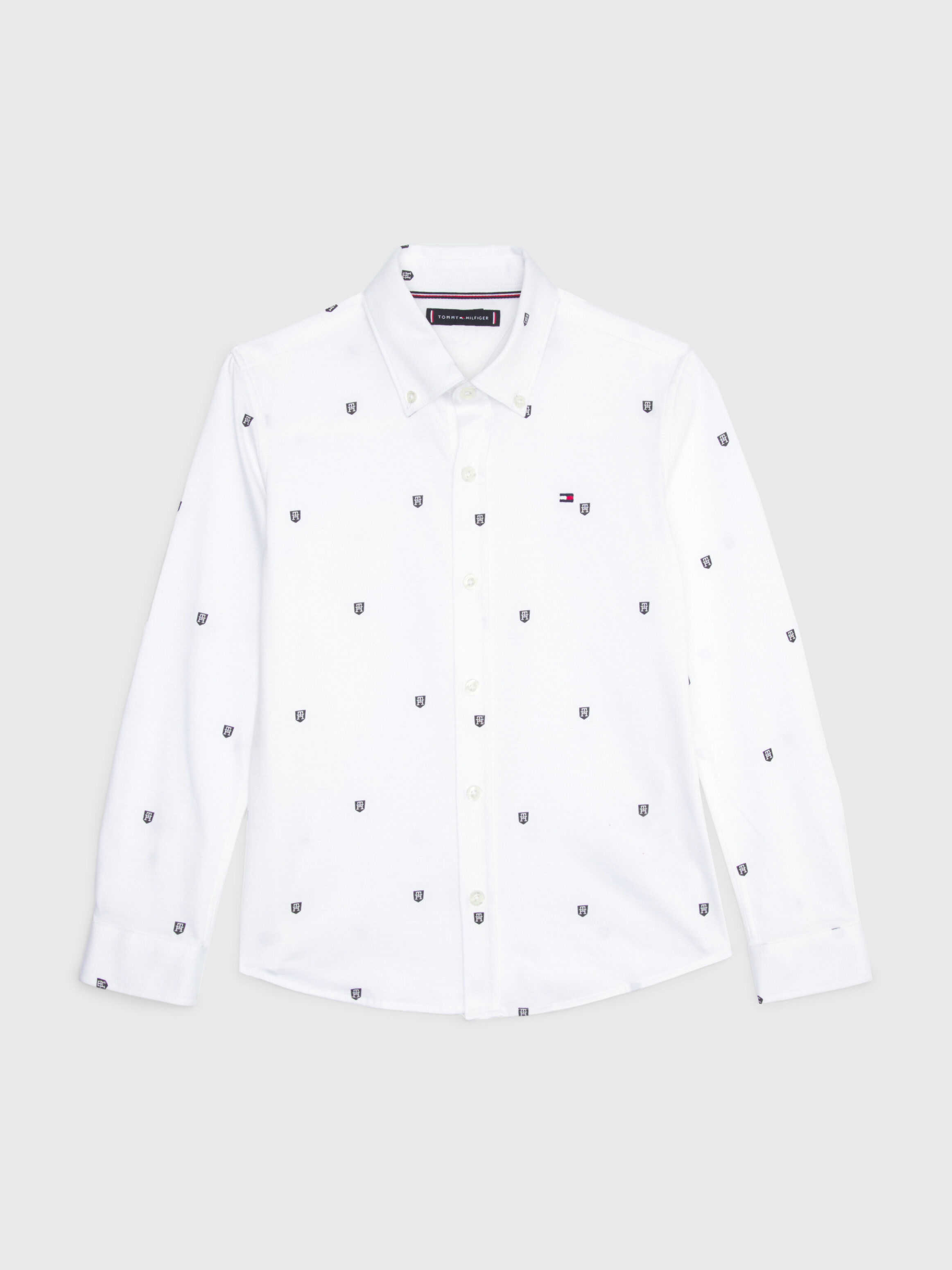 All Over Th Monogram Jersey Shirt natural Tommy Hilfiger Hong Kong