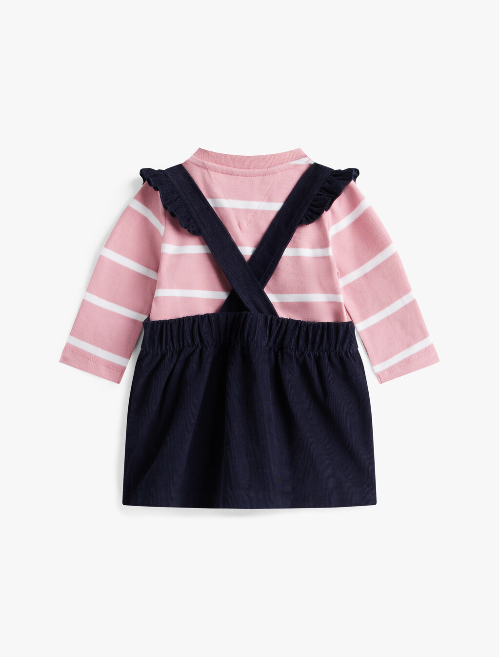 Corduroy Dungaree Dress And Top Gift Set, Dark Night Navy, hi-res