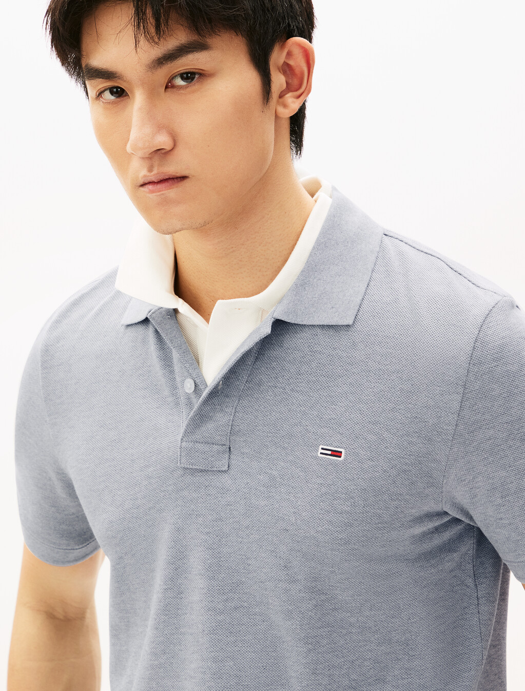Casual Cool Essential Polo, Grey Htr, hi-res