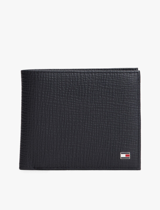 Hilfiger Flag Leather Card And Coin Bifold Wallet