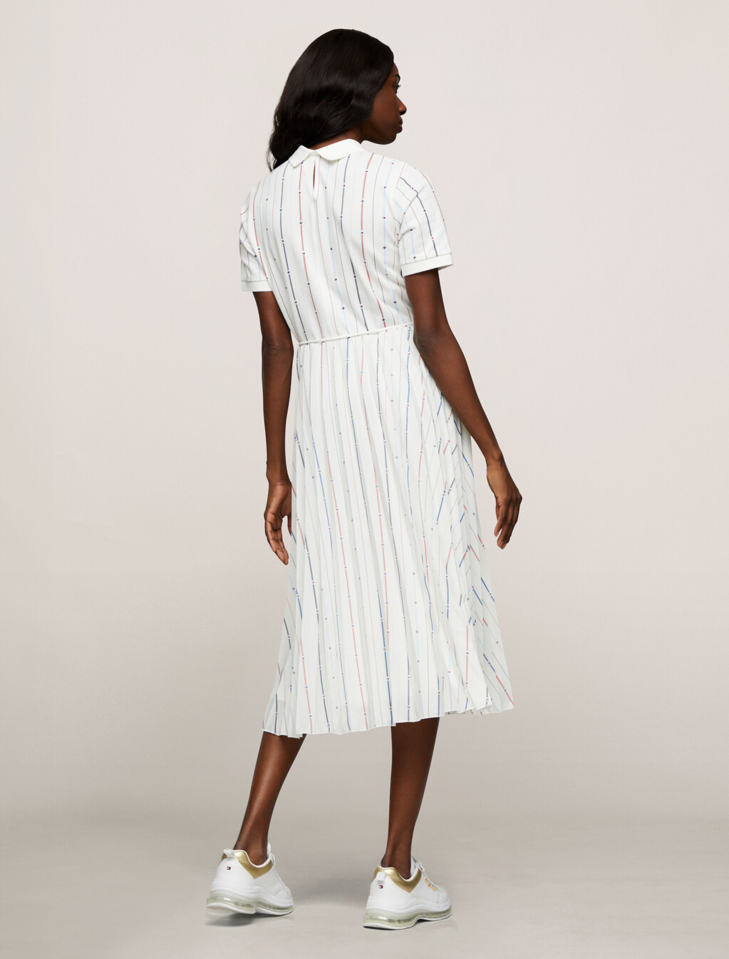 Flag Stripe Polo Dress, Foulard Flag Stp/ Multi, hi-res