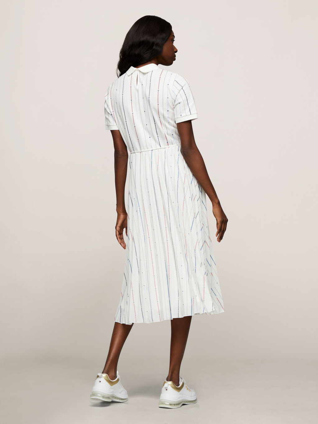 Flag Stripe Polo Dress, Foulard Flag Stp/ Multi, hi-res