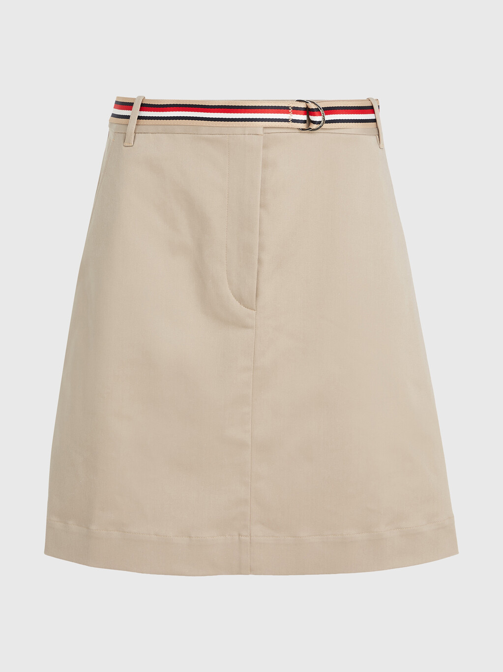 London Belted Short Skirt, Beige, hi-res