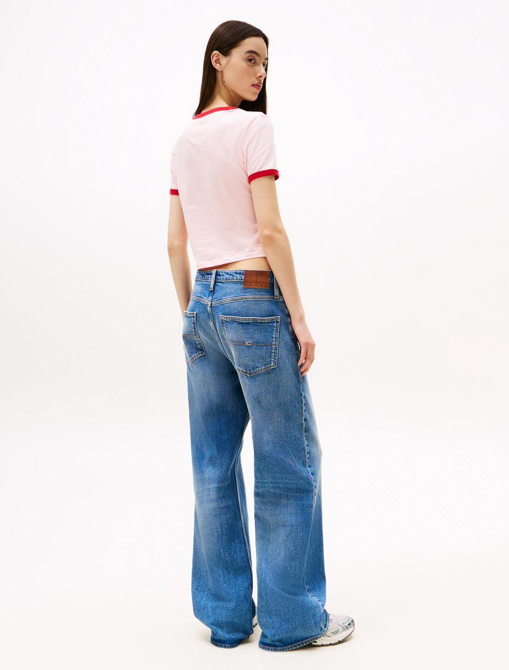 Logo Slim Ringer T-Shirt, Precious Pink, hi-res
