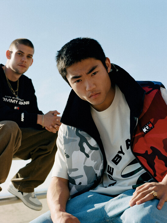 Tommy X Aape Reversible Puffer Vest