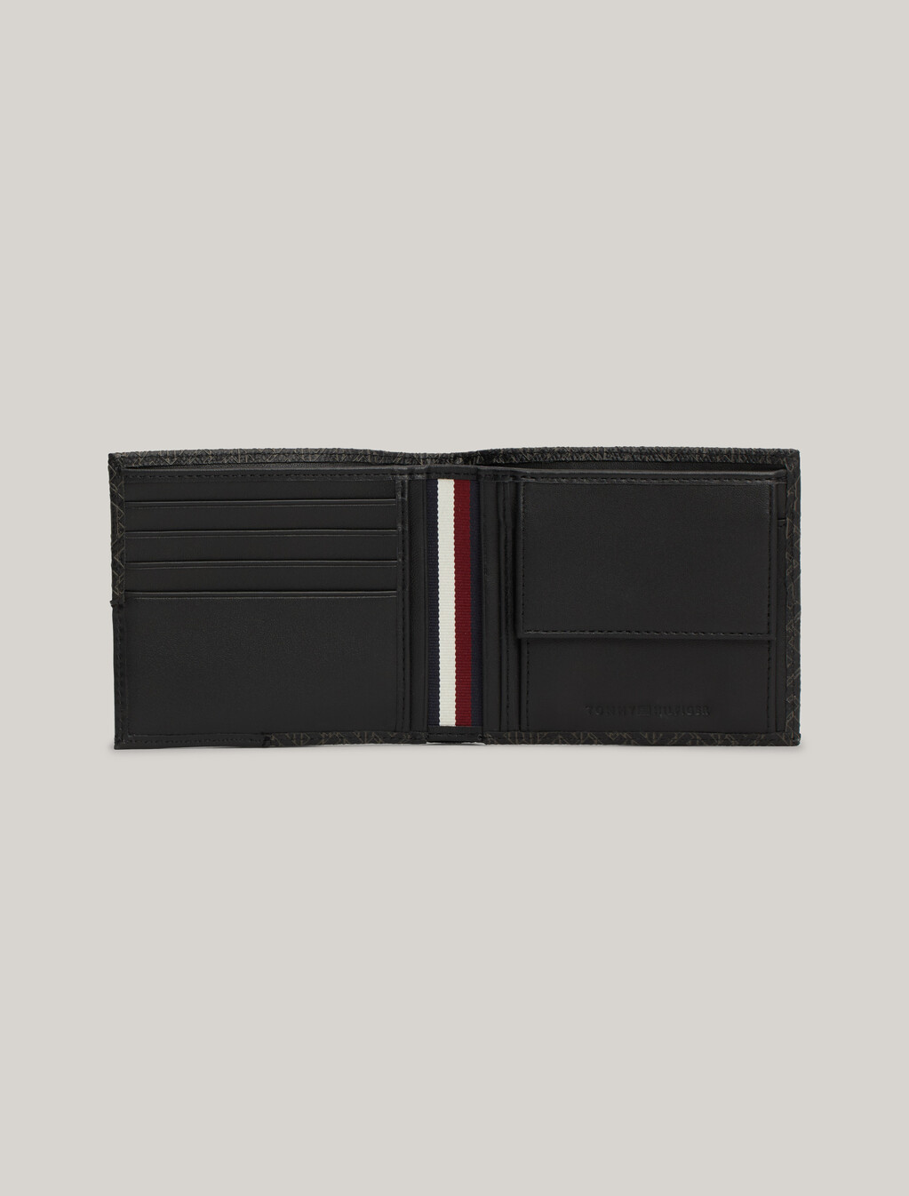 TH Monogram 卡片零銀包, Black, hi-res