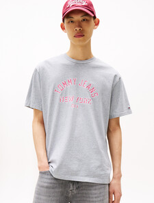 Relaxed Overdye Varsity T-Shirt, Grey Htr, hi-res