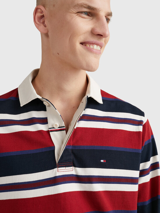 Prep Stripe Casual Fit Rugby Shirt