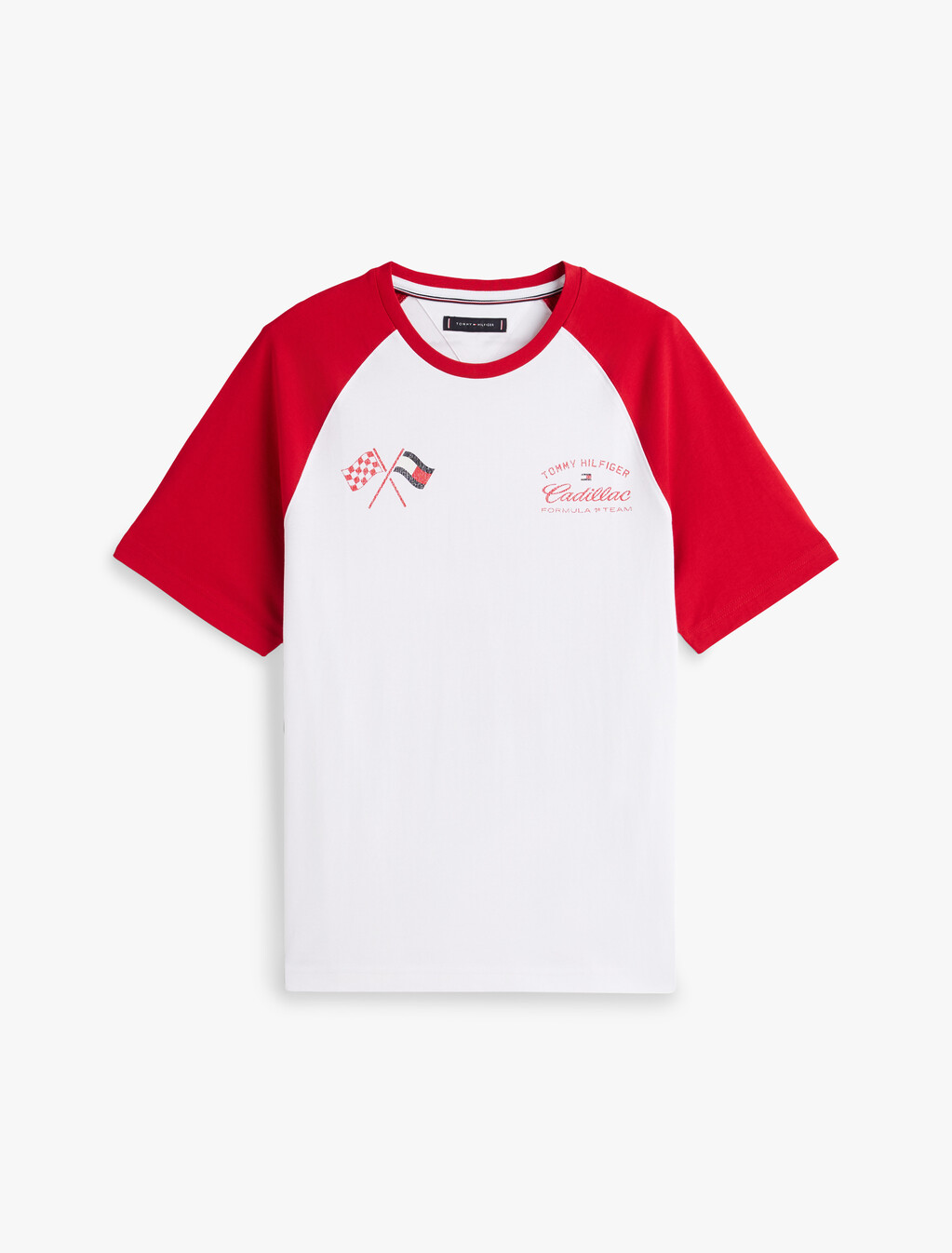 TH x Cadillac F1&reg; 車隊後背圖案連肩 T 恤, White / Red, hi-res