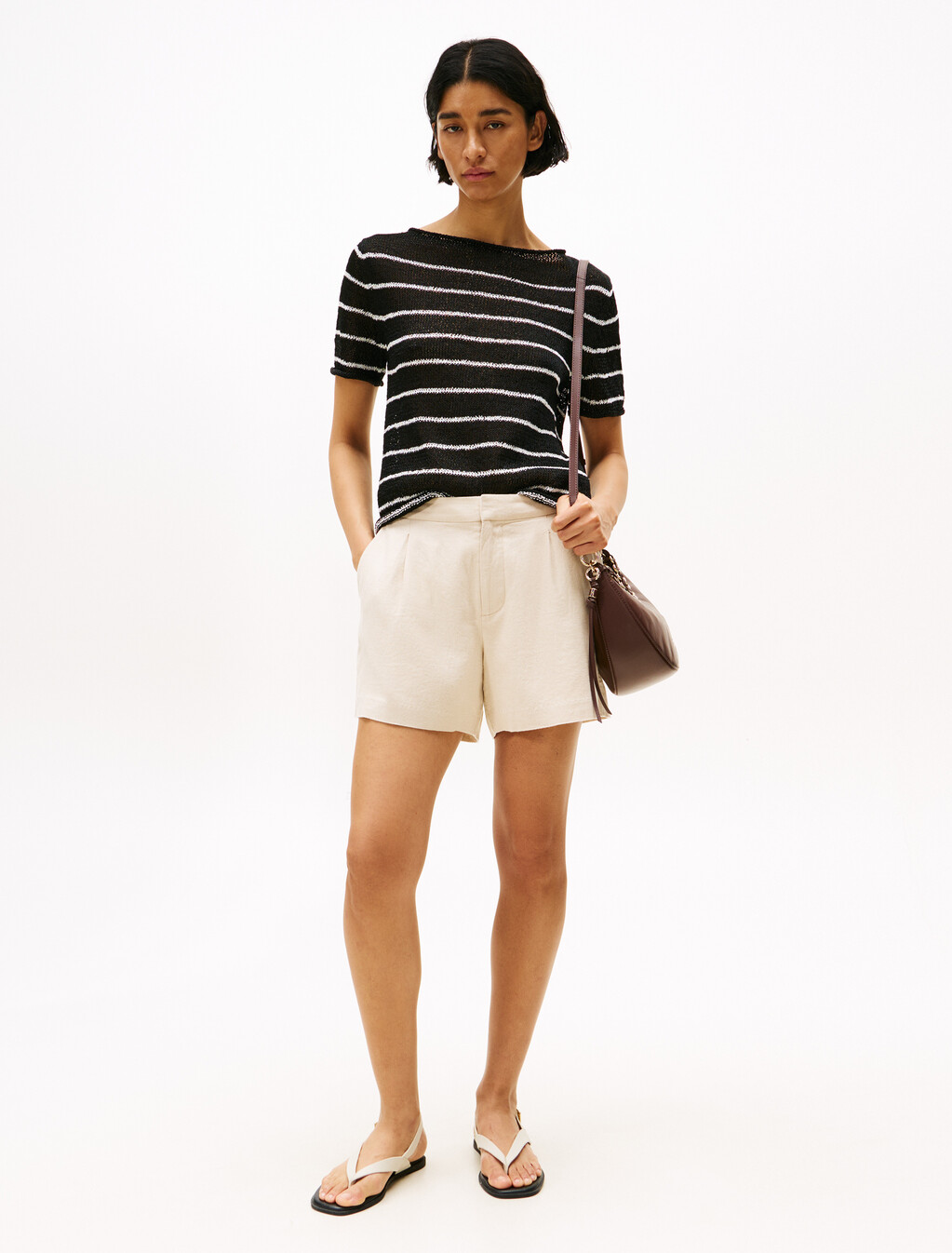 Refined Linen Short, Classic Beige, hi-res