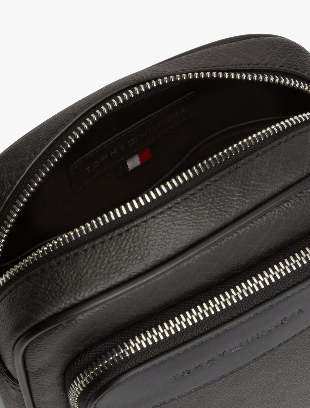 Hilfiger Flag Crossbody Reporter Bag, Black, hi-res