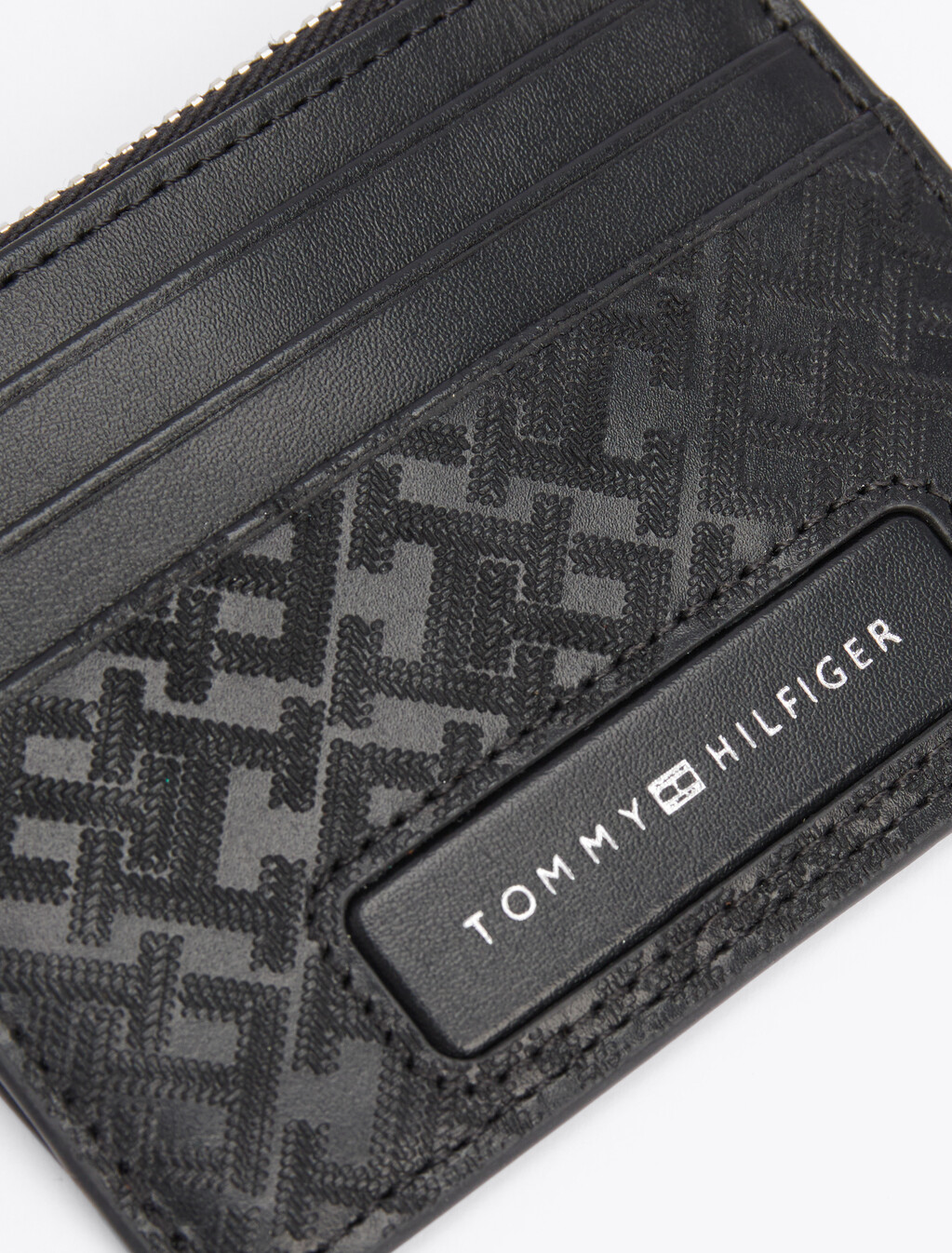 TH Monogram 信用卡夾, Black, hi-res