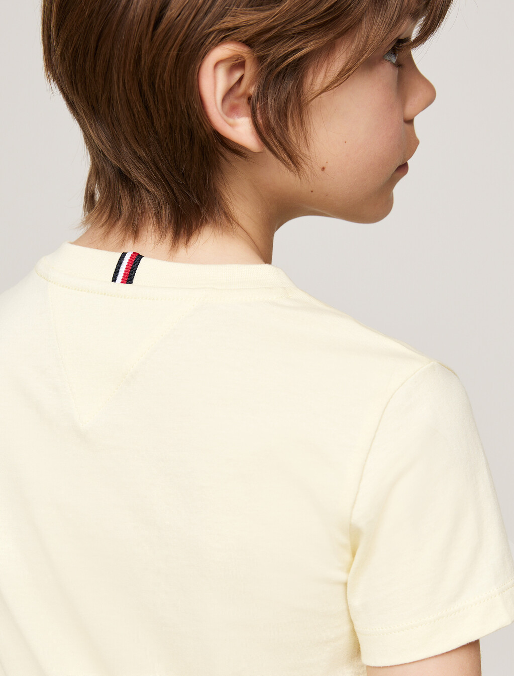 Hilfiger Monotype Flock Logo T-Shirt, Lemon Zest, hi-res