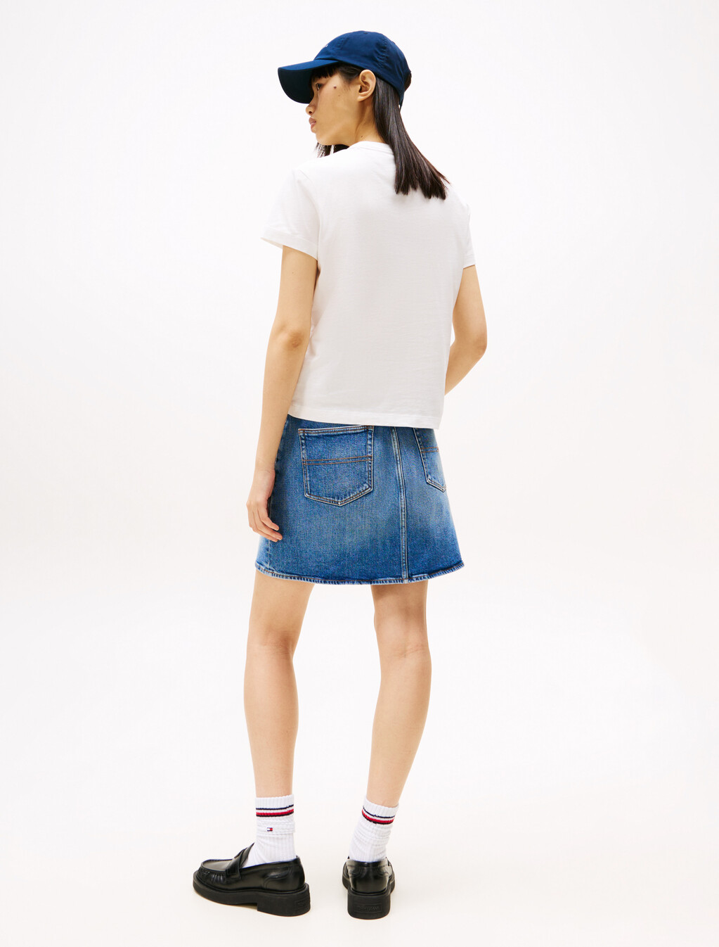 Tommy Badge Crew Neck T-Shirt, Ecru, hi-res