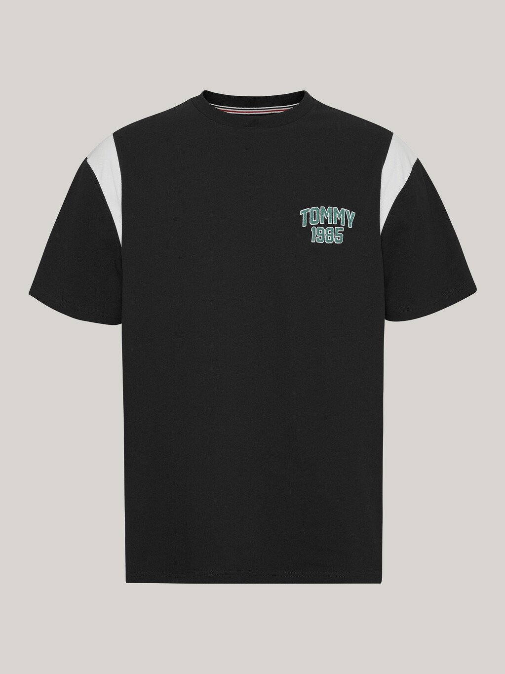 Tommy 1985 Varsity T-Shirt, Black, hi-res