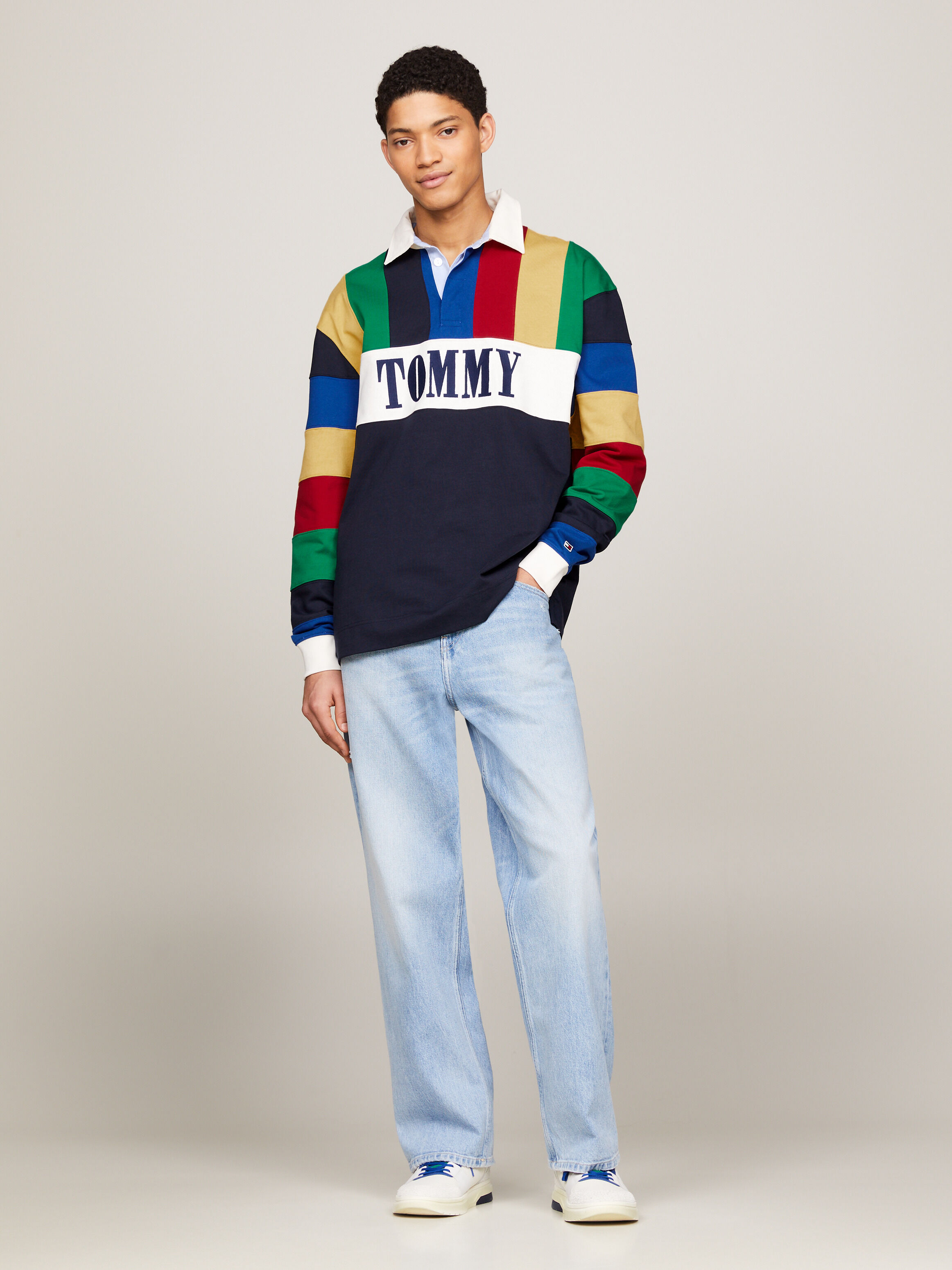 TJ x INTERNATIONAL GAMES Multicolour Rugby Shirt