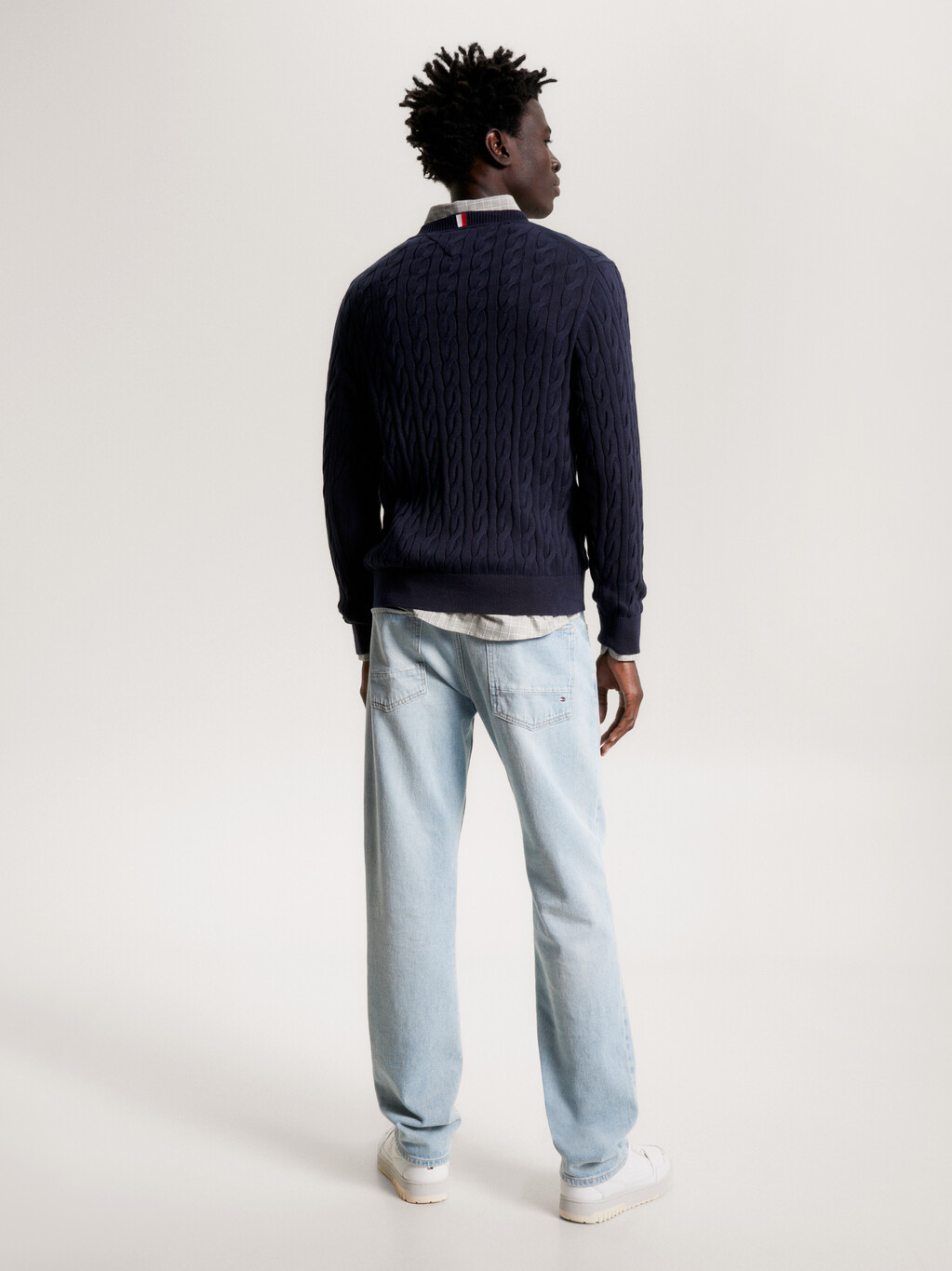 Classics Cable Knit Relaxed Fit Jumper, Desert Sky, hi-res