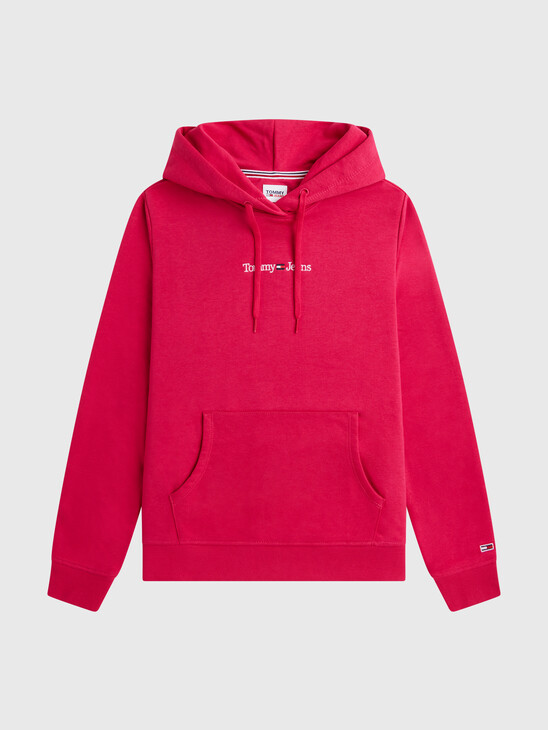 Serif Logo Linear Hoodie
