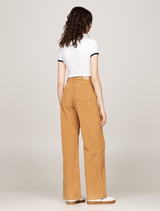 Fine Corduroy Wide Leg Trousers