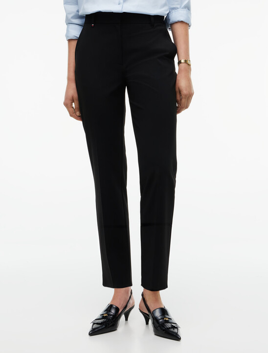 Travel Slim Straight Leg Trousers