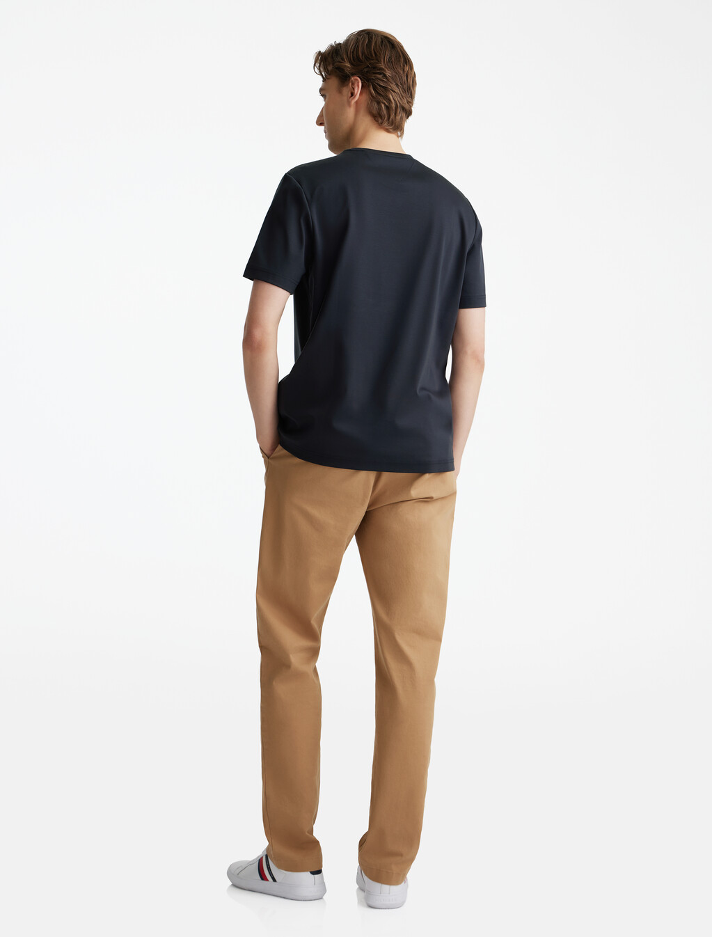 Hilfiger Flag Embroidery T-Shirt, Desert Sky, hi-res