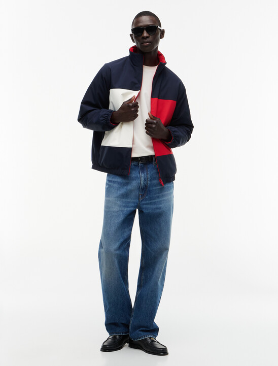 Reversible Down Colour-Blocked Puffer Jacket