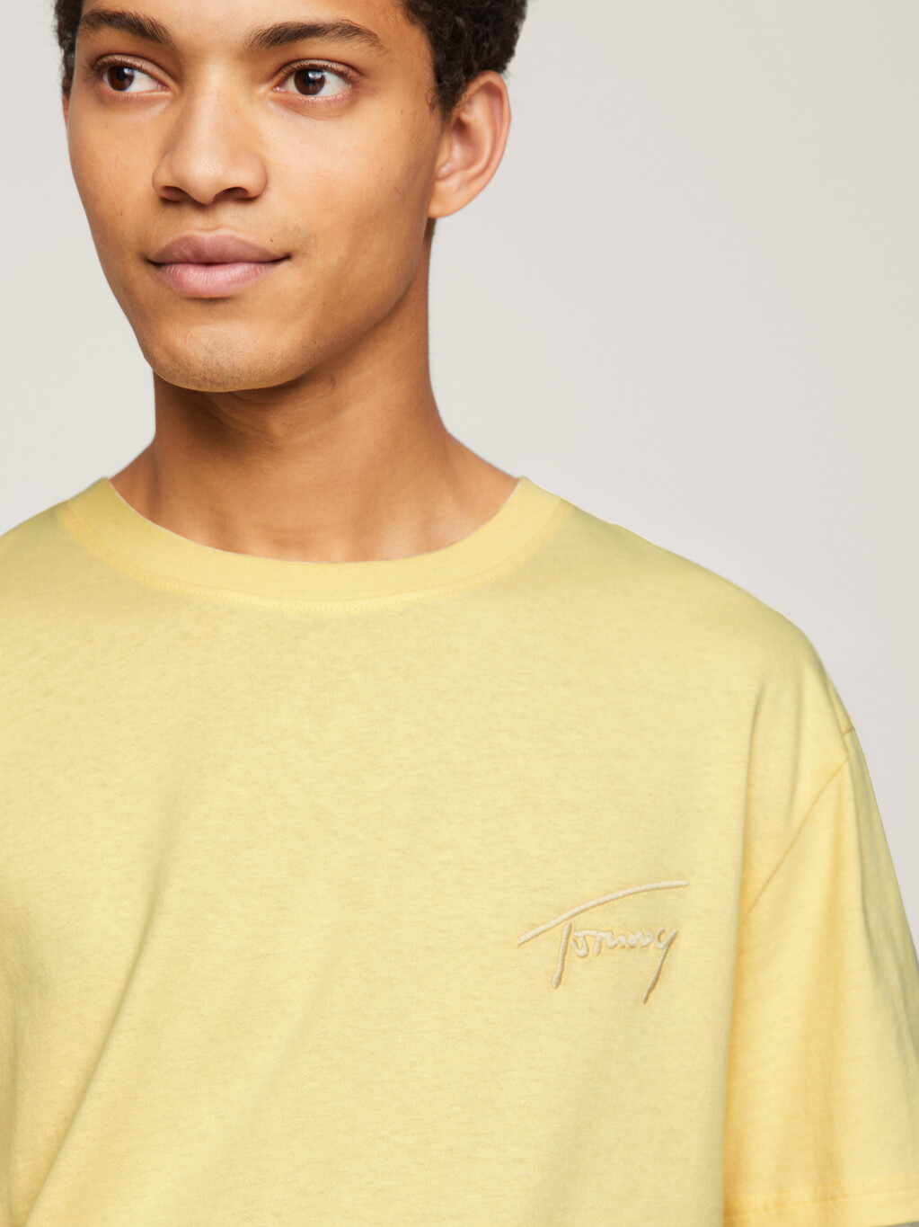 Signature Logo Embroidery T-Shirt, Lemon Zest, hi-res