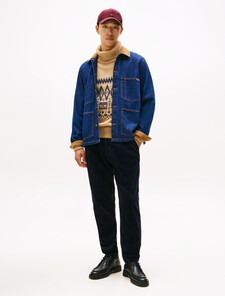 Harlem Pleated Tapered Corduroy Chinos, Dark Night Navy Cord, hi-res