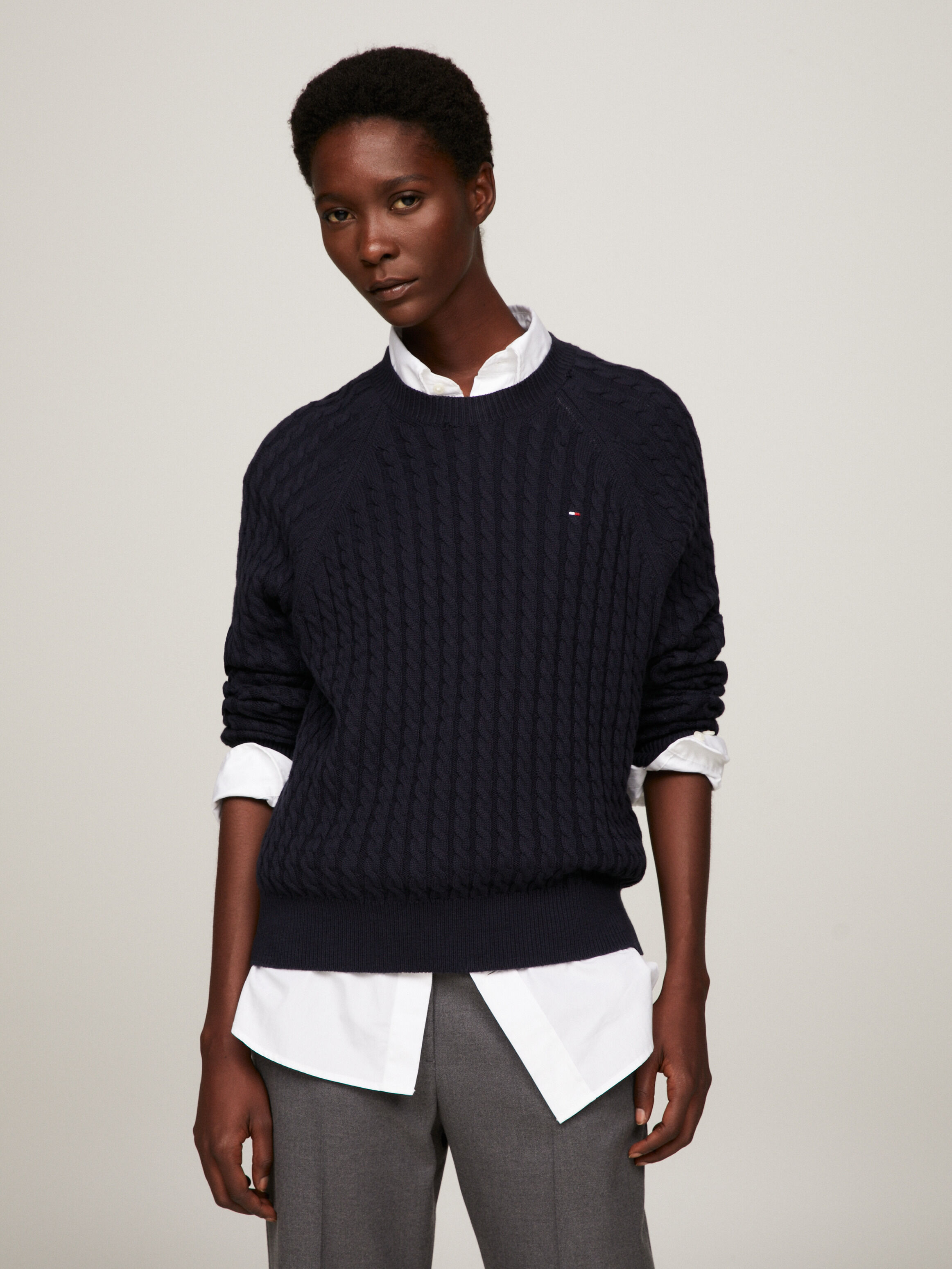 Tommy hilfiger cable knit sweater top