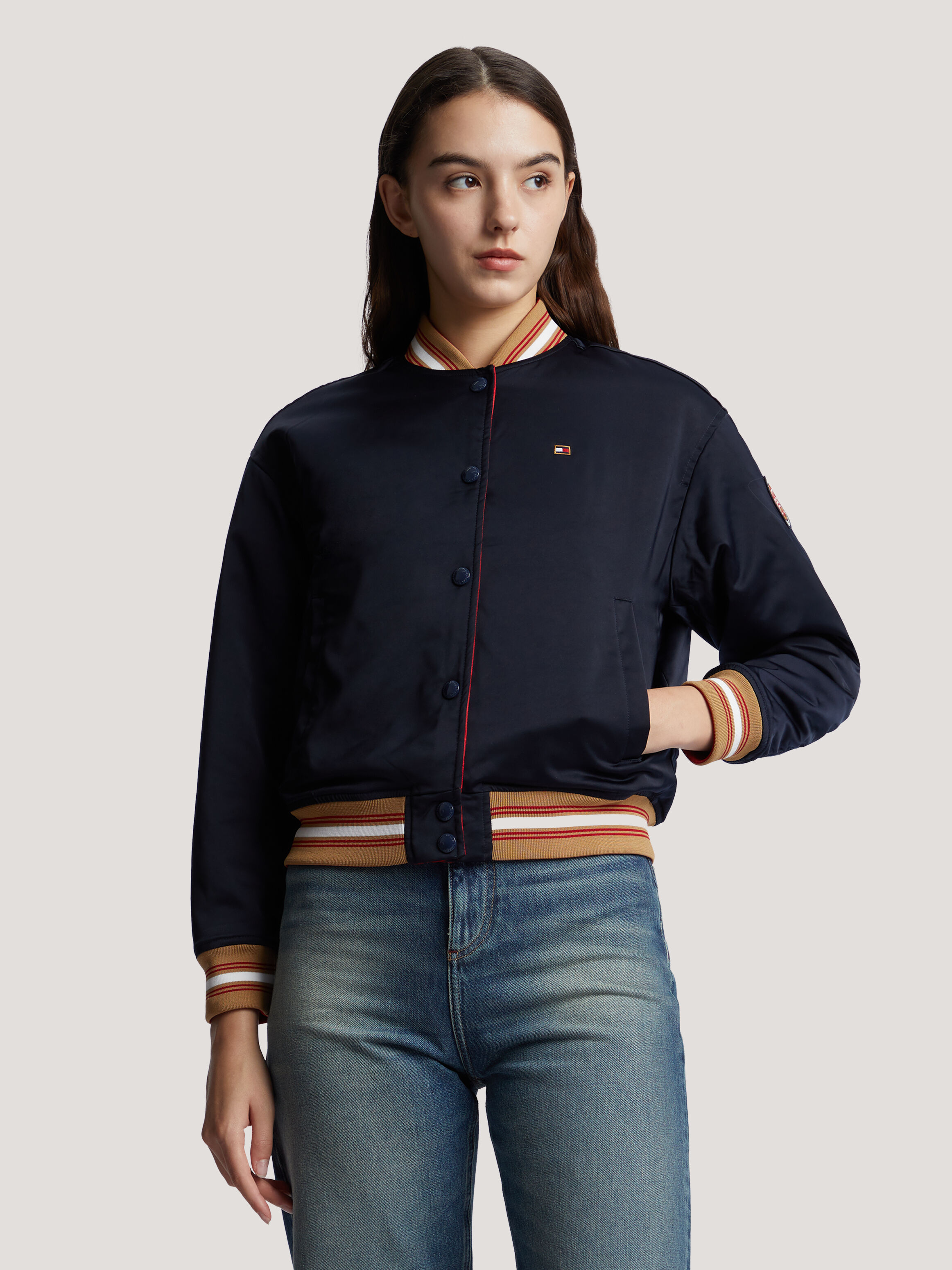 Tommy hilfiger varsity jacket top