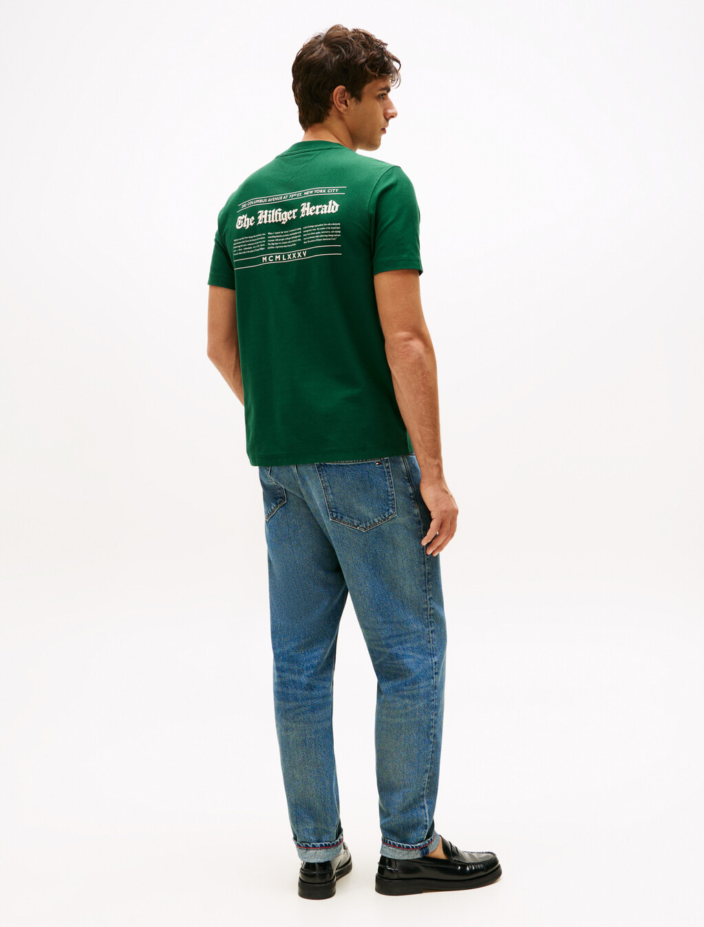 Back Logo Jersey Crew Neck T-Shirt, Ornamental Green, hi-res