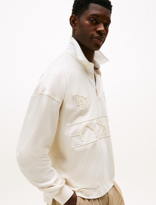 The APXGP Collection Relaxed Tonal Embroidery Rugby Shirt