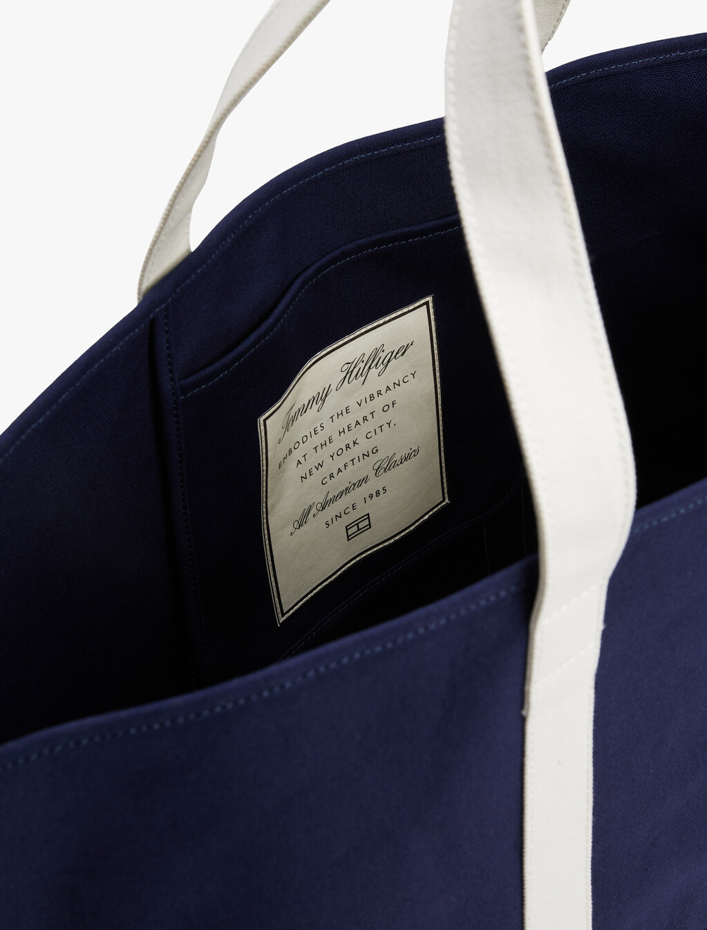 Summer Canvas Tote, Preppy Navy, hi-res