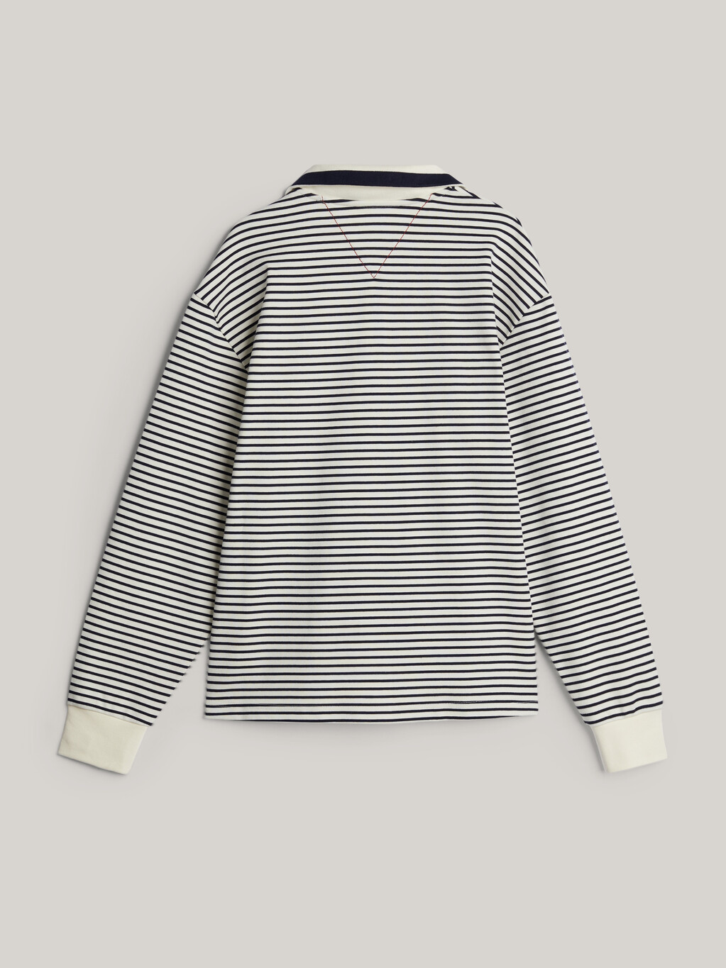 Crest Breton Stripe Half-Zip Sweatshirt, Ivory/Desert Sky, hi-res