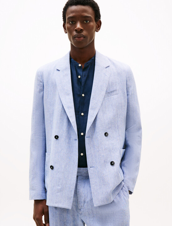 Smart Casual Relaxed Linen Blend Blazer
