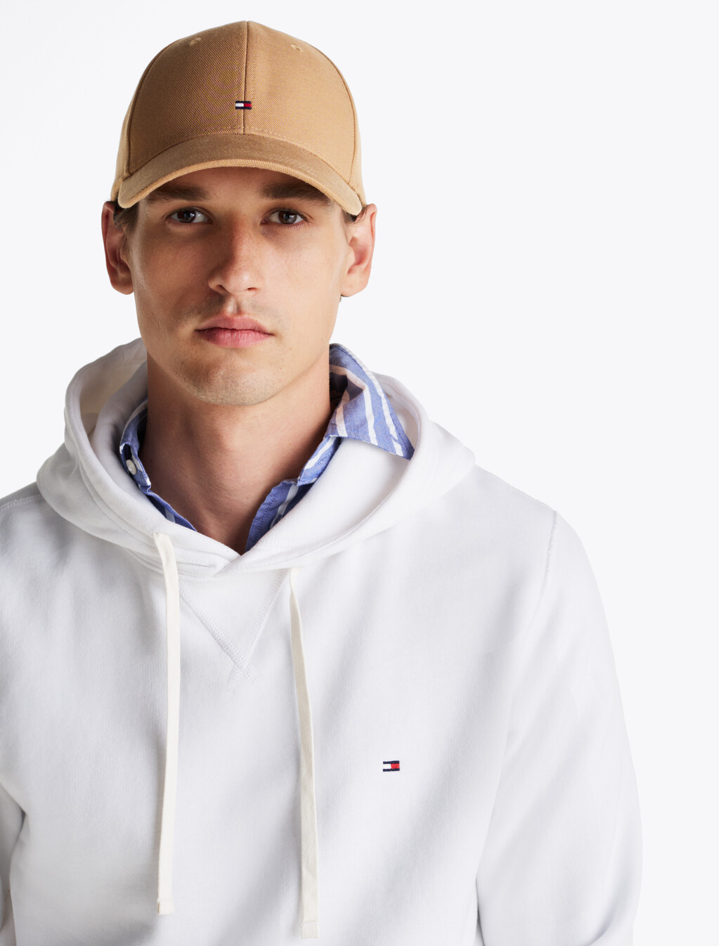 Hilfiger Flag Six-Panel Baseball Cap, Safari Canvas, hi-res