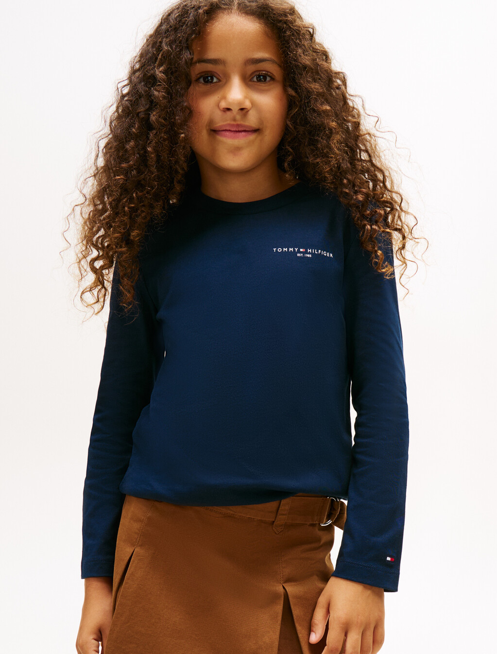 Regular Fit Long Sleeve T-Shirt, Dark Night Navy, hi-res