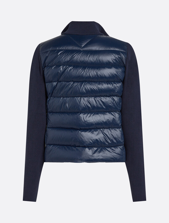 對比色衣袖羽絨外套