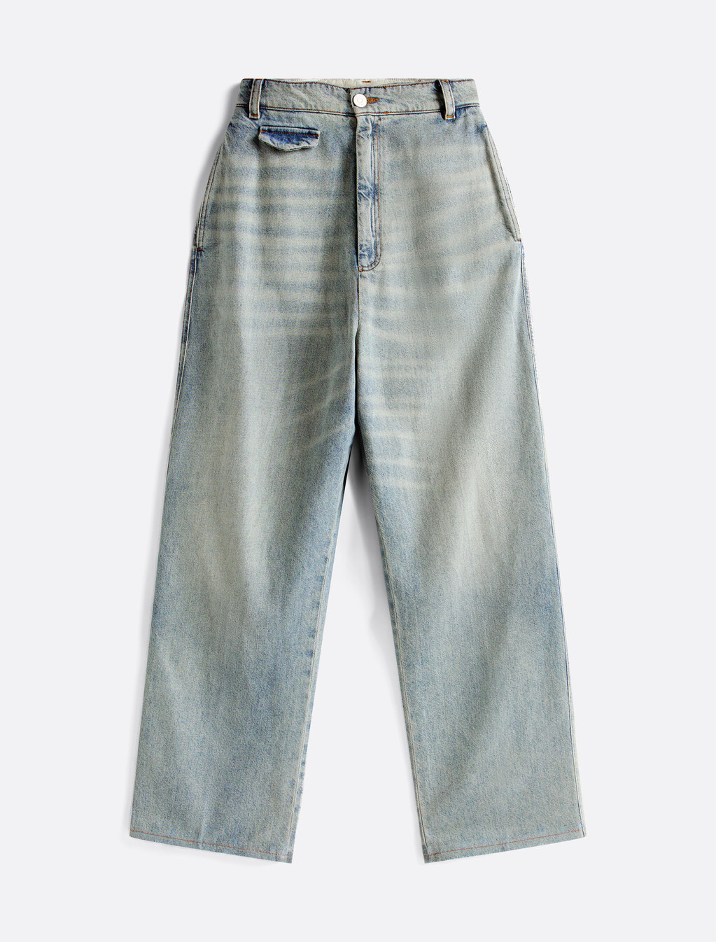 The Runway 系列超寬鬆工裝風牛仔褲, Light Blue Denim, hi-res