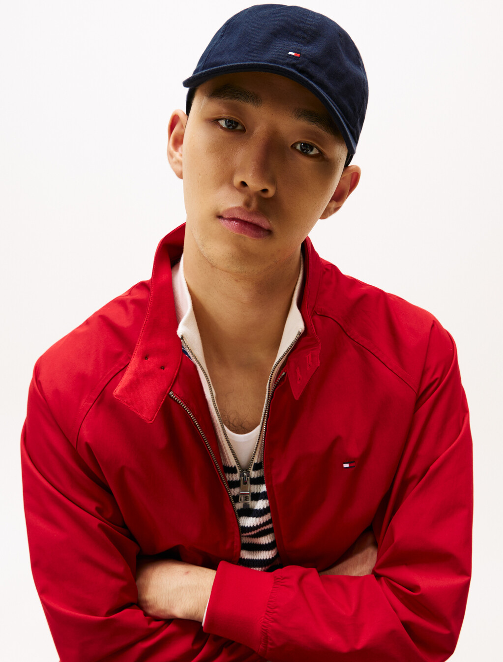 Hilfiger 旗幟棒球帽, Space Blue, hi-res