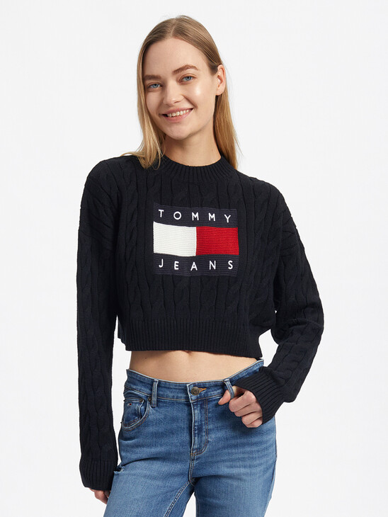 BOXY CABLE KNIT JUMPER