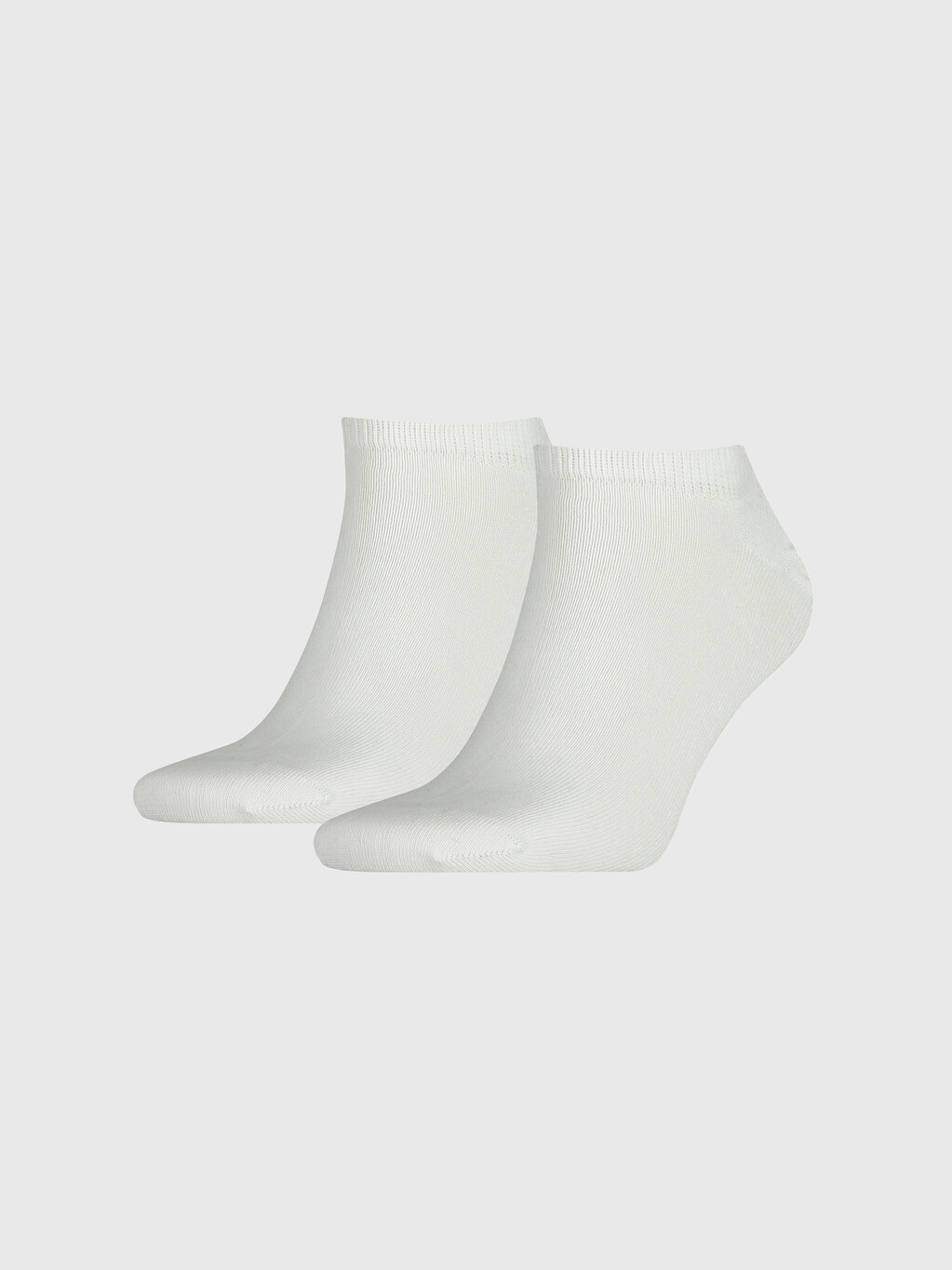 2 對裝純色運動鞋型船襪, white, hi-res