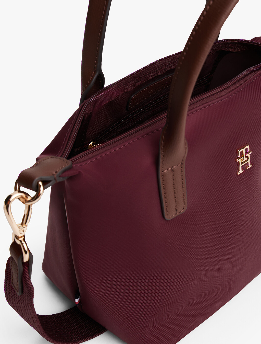 Webbing Crossbody Tote Bag, Deep Rouge, hi-res