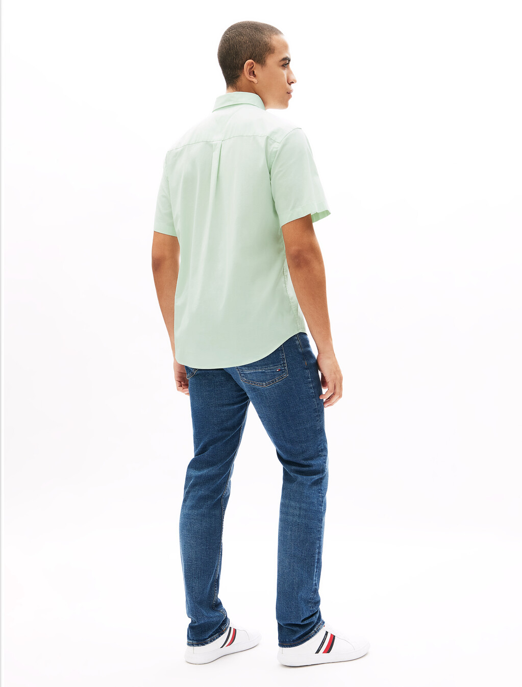 Oxford Short Sleeve Shirt, Opal Green, hi-res