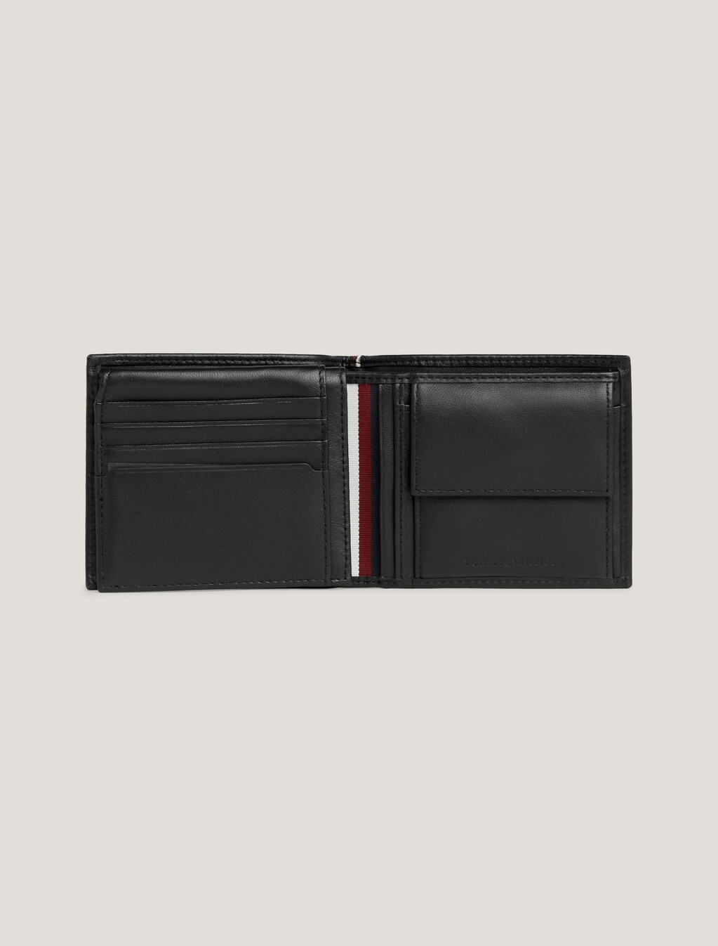 Premium皮革翻蓋銀包, Black, hi-res